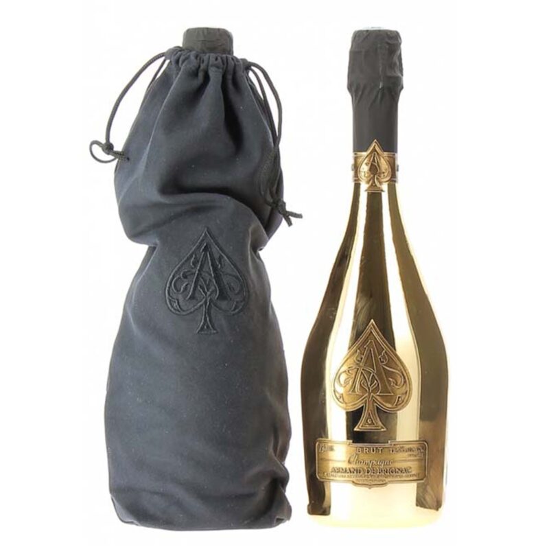 Champagne ARMAND DE BRIGNAC Gold Brut avec pochon noir