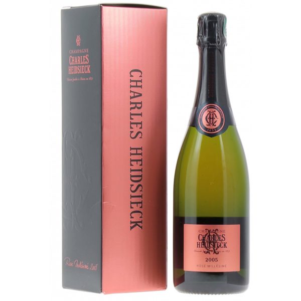 Champagne CHARLES HEIDSIECK Rosé Millésimé 2005 - Bouteille 75cl avec étui