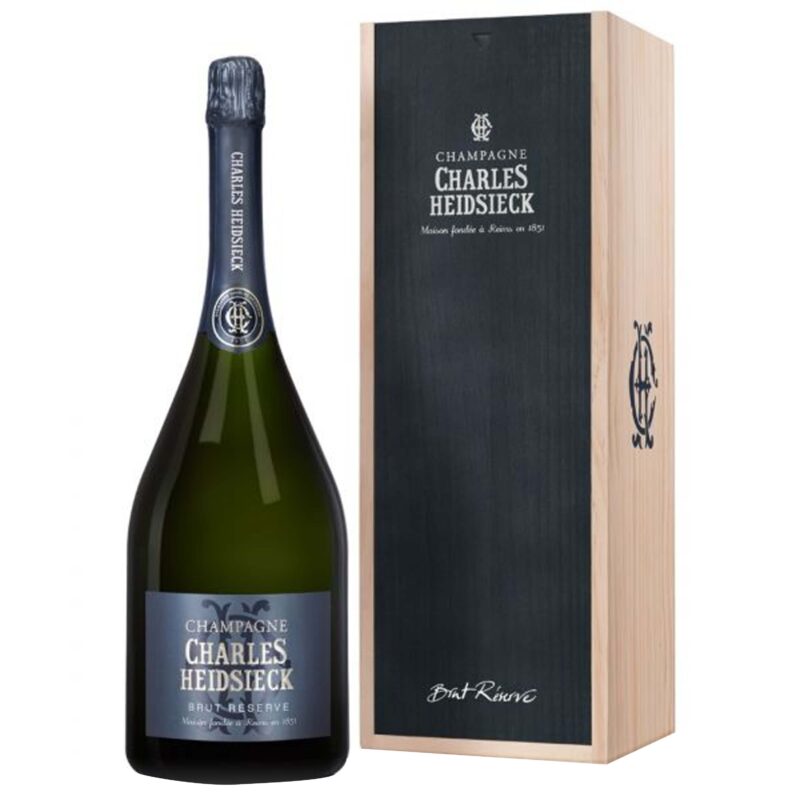 Champagne CHARLES HEIDSIECK Brut Réserve - Jéroboam 3l caisse bois