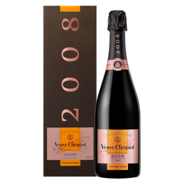 Champagne VEUVE CLICQUOT Vintage Rosé 2008 - Bouteille 75cl avec coffret