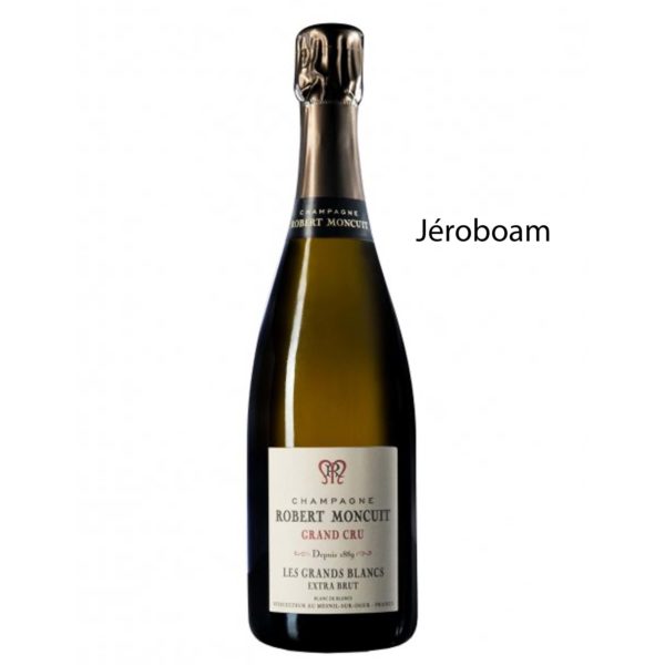 Champagne ROBERT MONCUIT Blanc De Blancs Extra-Brut - Jéroboam 3l sans étui