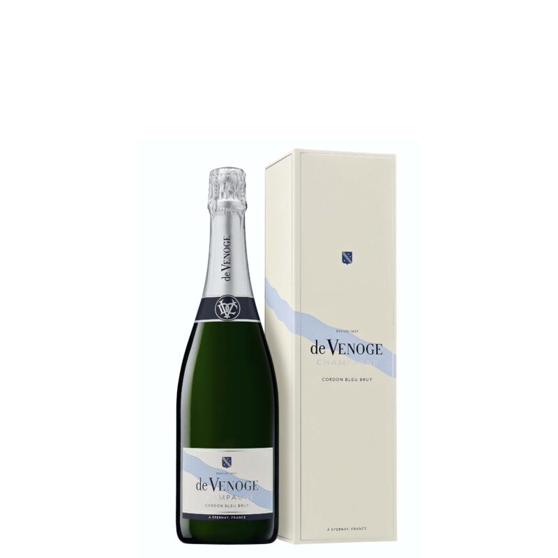 Champagne DE VENOGE ~ Cordon Bleu Brut ~ 1/2 Bottle 3.75cl with case