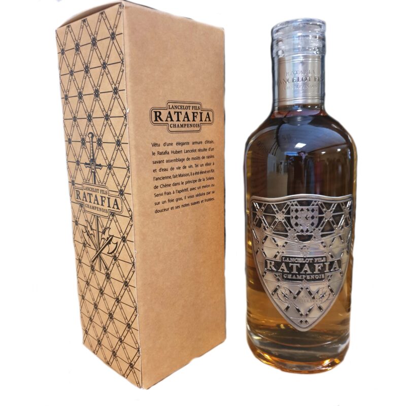Maison Champenoise LANCELOT Fils ~ Ratafia de Champagne 100% Blanc De Blancs ~ Bouteille 50cl avec étui