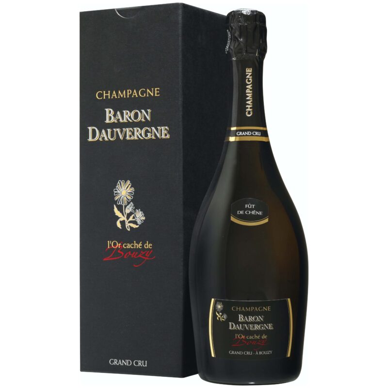 Champagne BARON DAUVERGNE ~ L&#039;Or Caché de Bouzy Grand Cru ~ 75cl-Flasche mit Etui