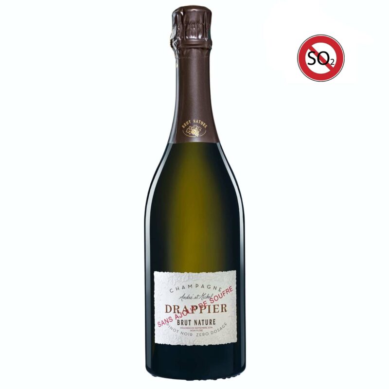 Champagne DRAPPIER ~ Brut Nature Blanc de Noirs Ohne Schwefelzusatz ~ 75cl-Flasche ohne Etui