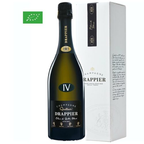 Champagne DRAPPIER ~ Blanc de IV Quatuor BIO Extra-Brut ~ Bouteille 75cl avec étui