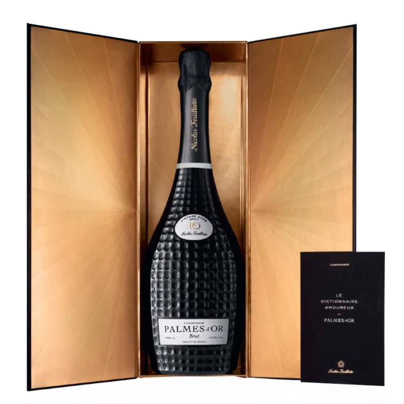 Champagne NICOLAS FEUILLATTE ~ Goldene Palme 2008 ~ 75cl-Flasche mit Schatulle