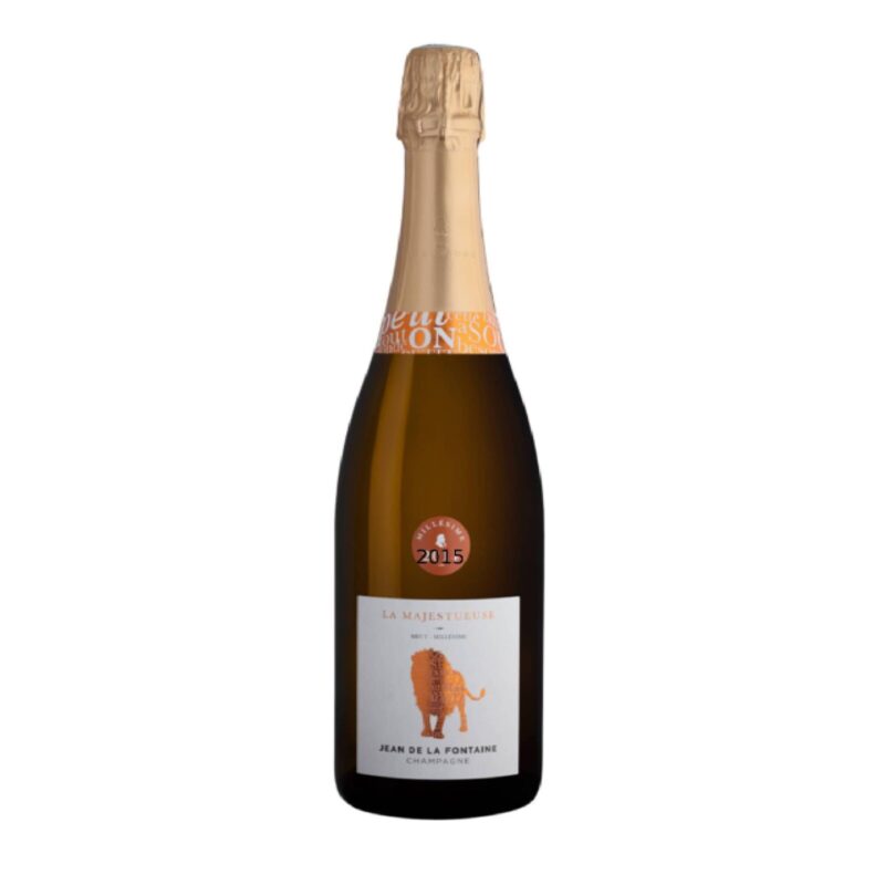 Champagne JEAN DE LA FONTAINE ~ La Majestueuse 2015 ~ Bouteille