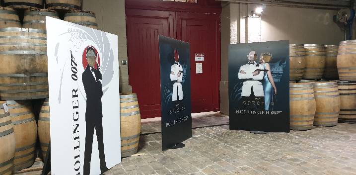 Les Champagnes Bollinger et le dernier James Bond avec Daniel Craig !!!!