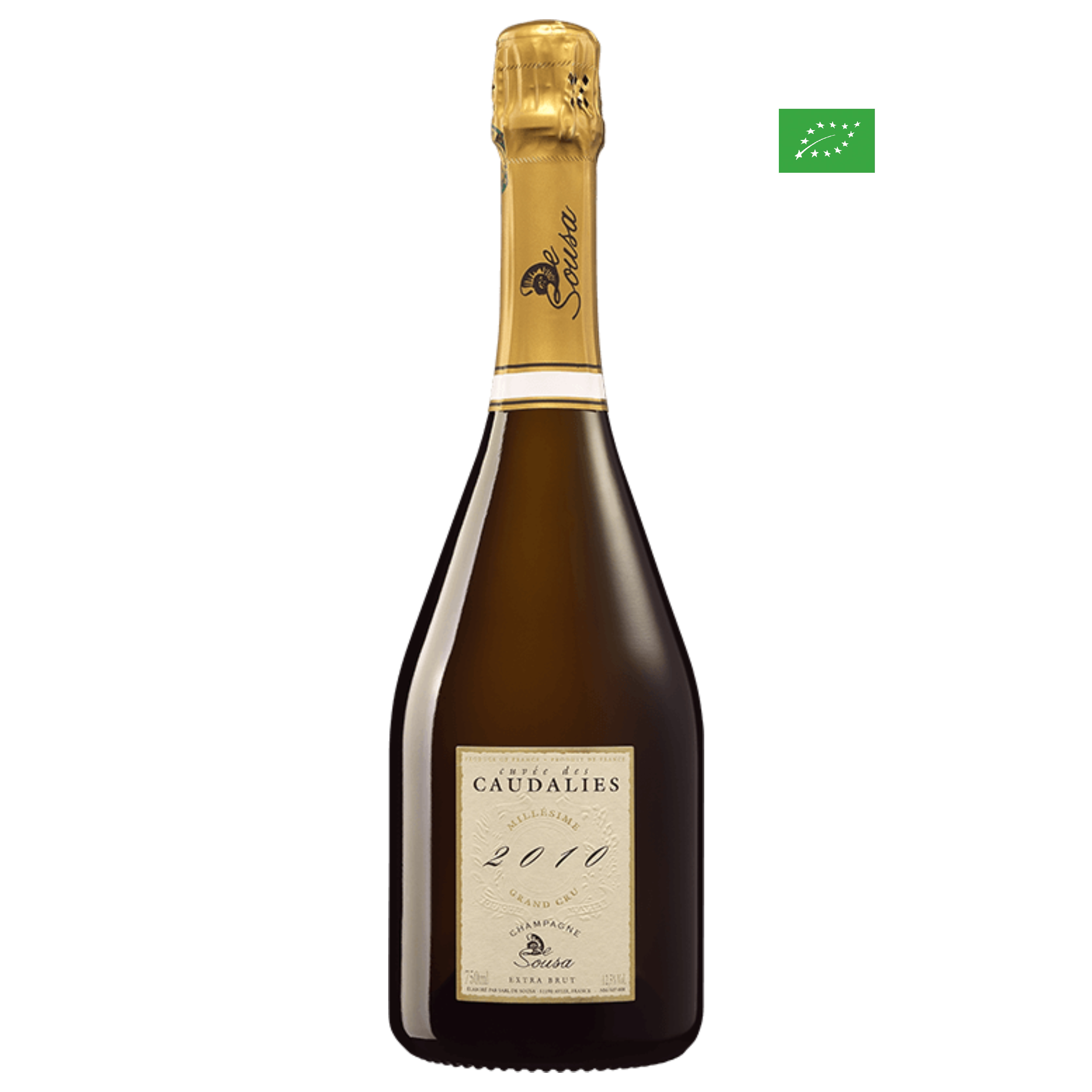 Champagne DE SOUSA ~ Caudalies Blanc de Blancs 2010 Extra-Brut BIO ~ Bouteille