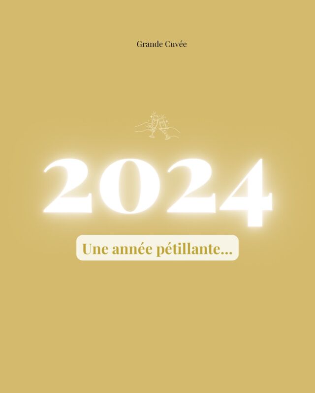 Frédérique ainsi que toute l’équipe Grande Cuvée vous souhaitent une merveilleuse année 2024 ! 🥂

C’est aussi l’occasion pour nous de vous remercier chaleureusement pour votre fidélité et vos nombreuses commandes festives 🥂

🫶🏻 N’hésitez pas à nous donner vos avis suite aux cuvées dégustées pendant les fêtes !